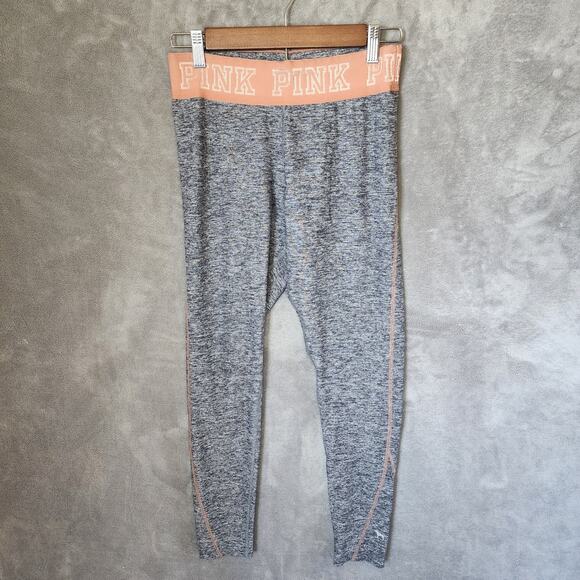 Pink Pants - Pink Ultimate Women's M Coral & Gray Leggings - Polyester Blend Comfort